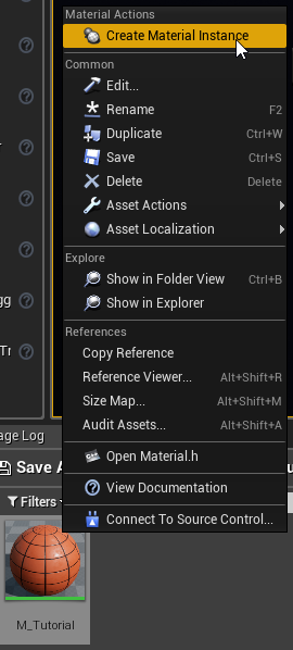 creating a material instance